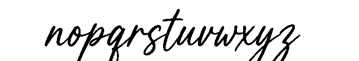 Roastery Handmade Regular Font LOWERCASE
