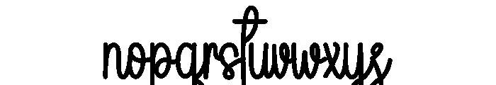 Roastry Font LOWERCASE