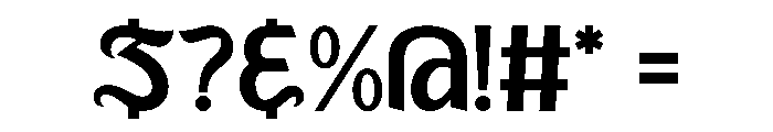 Roasty Font OTHER CHARS