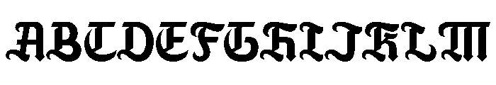 Roasty Font UPPERCASE