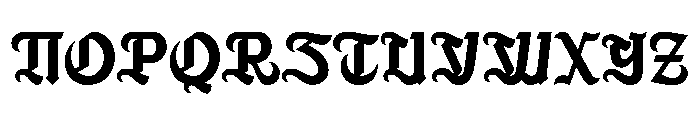 Roasty Font UPPERCASE