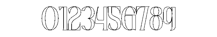 Roave Outline Font OTHER CHARS