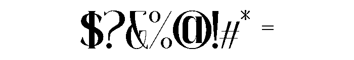 Roave Regular Font OTHER CHARS