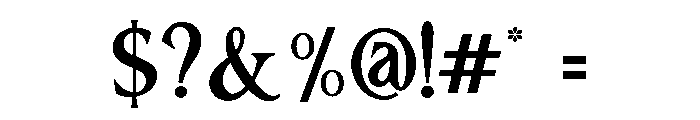 Robbery Font OTHER CHARS