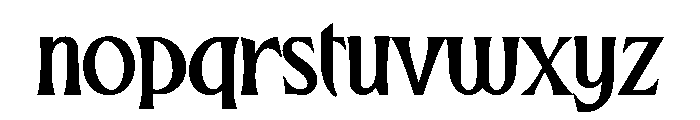 Robbery Font LOWERCASE