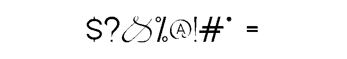 Robert Cartea Font OTHER CHARS