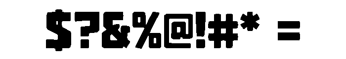 RoboRiot Font OTHER CHARS