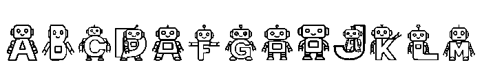 Robocaps Regular Font UPPERCASE