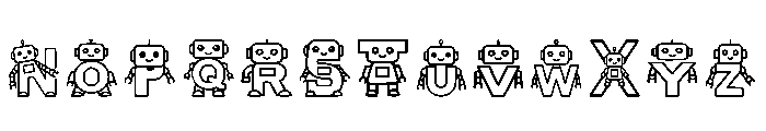Robocaps Regular Font UPPERCASE