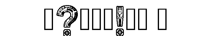Robotic Regular Font OTHER CHARS
