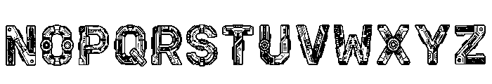 Robotic Regular Font LOWERCASE