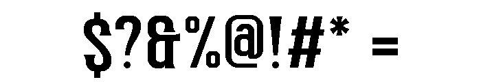 Robuste Font OTHER CHARS