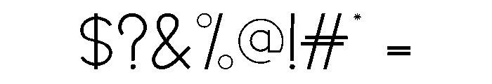 Roby Evano Font OTHER CHARS