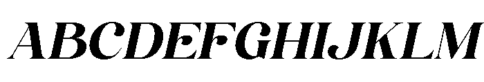 Rocalie Italic Font UPPERCASE