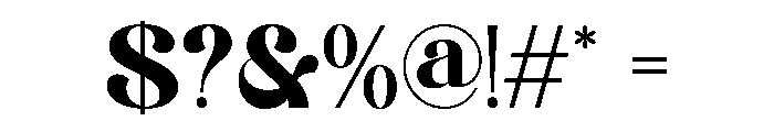 Rocalie Regular Font OTHER CHARS