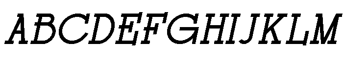 Rochilo-Italic Font UPPERCASE