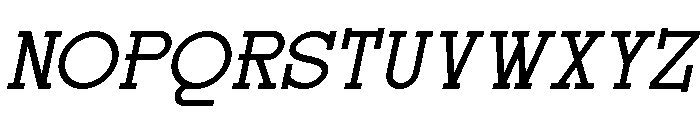 Rochilo-Italic Font UPPERCASE