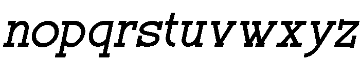 Rochilo-Italic Font LOWERCASE
