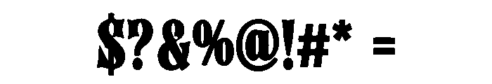 Rock Rebellion Font OTHER CHARS