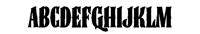 Rock Rebellion Font UPPERCASE