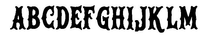 Rock South Regular Font UPPERCASE