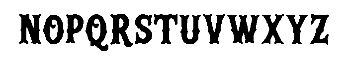 Rock South Regular Font LOWERCASE
