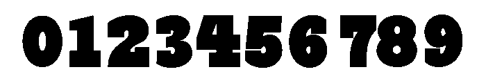 RockRest Black Condensed Font OTHER CHARS