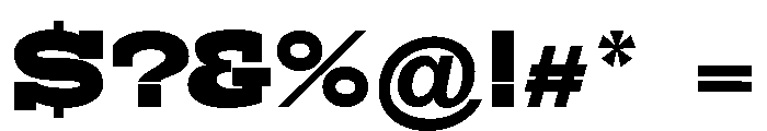RockRest Black Expanded Font OTHER CHARS