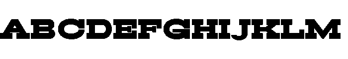 RockRest Black Expanded Font UPPERCASE
