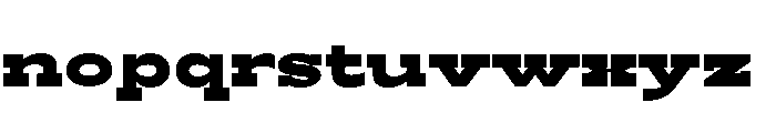 RockRest Black Expanded Font LOWERCASE