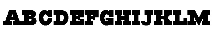 RockRest Black Semi Condensed Font UPPERCASE