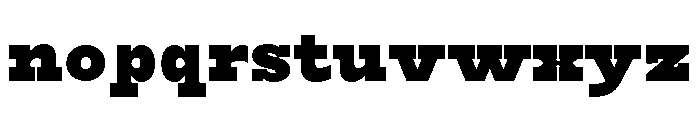 RockRest Black Semi Condensed Font LOWERCASE