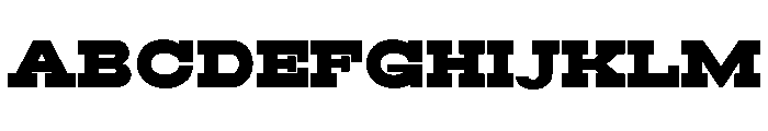 RockRest Black Semi Expanded Font UPPERCASE