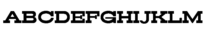 RockRest Bold Expanded Font UPPERCASE