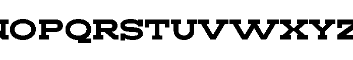 RockRest Bold Expanded Font UPPERCASE