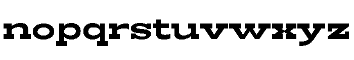 RockRest Bold Expanded Font LOWERCASE