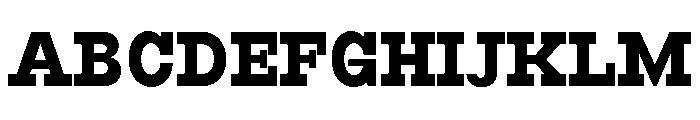 RockRest Bold Semi Condensed Font UPPERCASE
