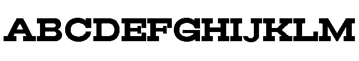 RockRest Bold Semi Expanded Font UPPERCASE