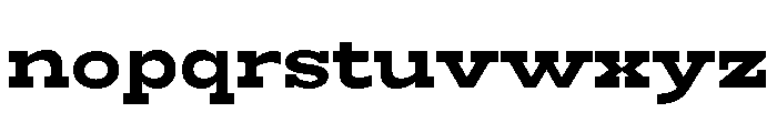 RockRest Bold Semi Expanded Font LOWERCASE