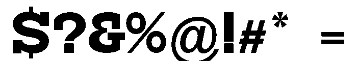 RockRest Bold Font OTHER CHARS