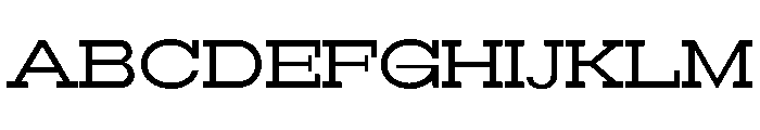 RockRest Expanded Font UPPERCASE