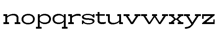 RockRest Expanded Font LOWERCASE