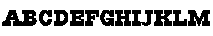 RockRest ExtBd SemiCond Font UPPERCASE