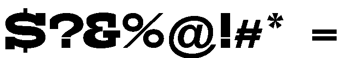 RockRest Extra Bold Expanded Font OTHER CHARS