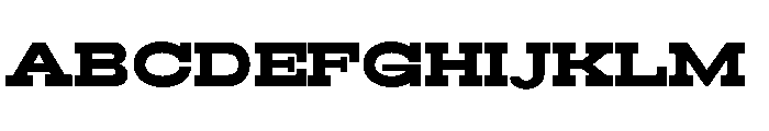 RockRest Extra Bold Expanded Font UPPERCASE