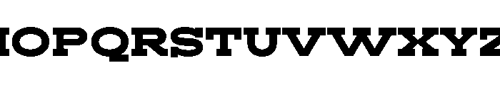 RockRest Extra Bold Expanded Font UPPERCASE