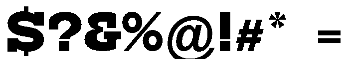 RockRest Extra Bold Font OTHER CHARS