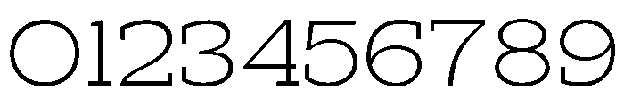 RockRest Extra Light Expanded Font OTHER CHARS