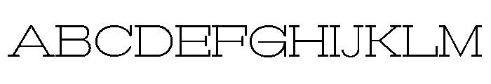 RockRest Extra Light Expanded Font UPPERCASE