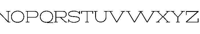 RockRest Extra Light Expanded Font UPPERCASE